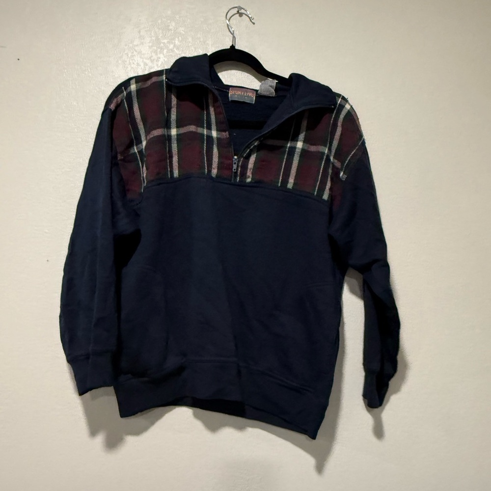 Navy Blue qrtr zip